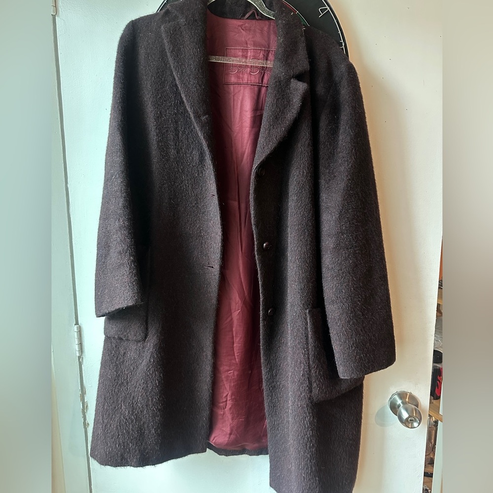 Vintage Betty Barclay alpaca + wool coat